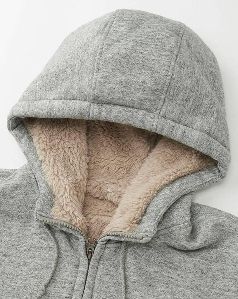 Áo khoác nam hoodie lông cừu - Ảnh 7
