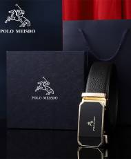 Thắt lưng da cao cấp Polo Meisdo TL08 với hộp giấy sang trọng, thích hợp làm quà tặng