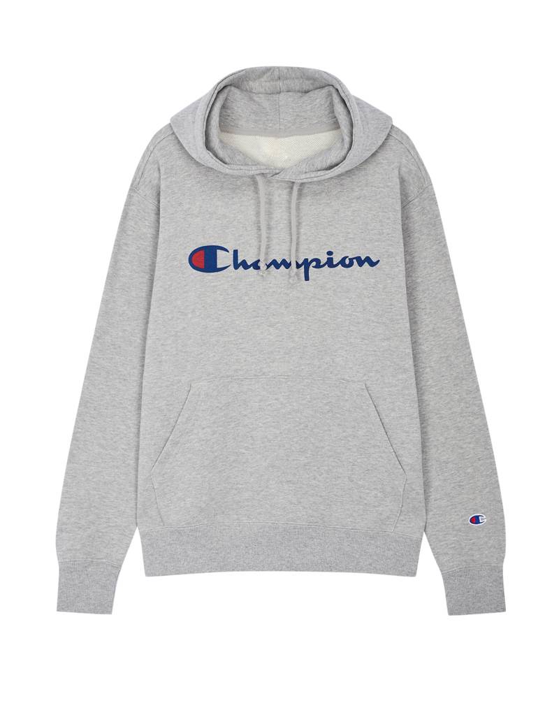 Áo hoodie Champion màu xám đẹp cho nam